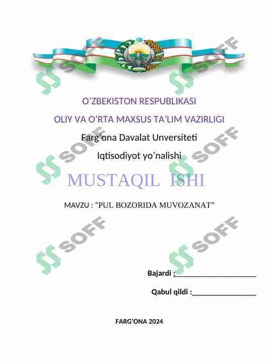pul bozorida muvozanat 1