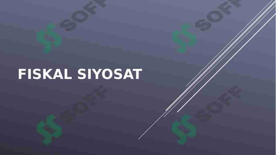 Fiskal siyosat 1