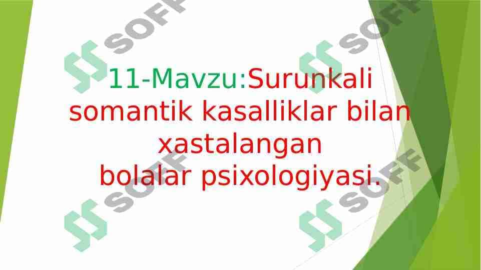 Surunkali somantik kasallikla 1