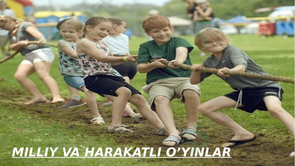 Milliy va harakatli o'yinlar. 1