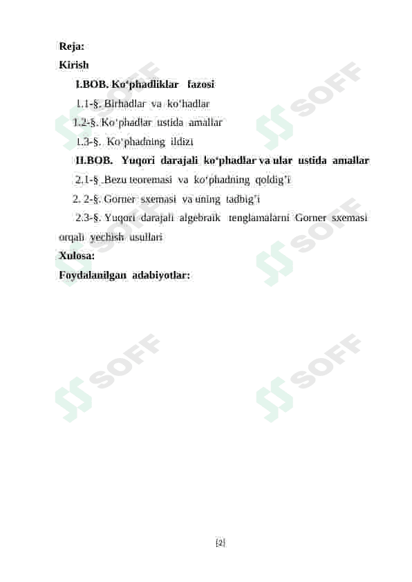 Gorner  sxemasi  va  uning  tadbiqlari 2