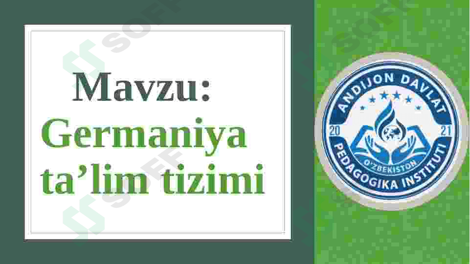 Germaniya ta'lim tizimi 2