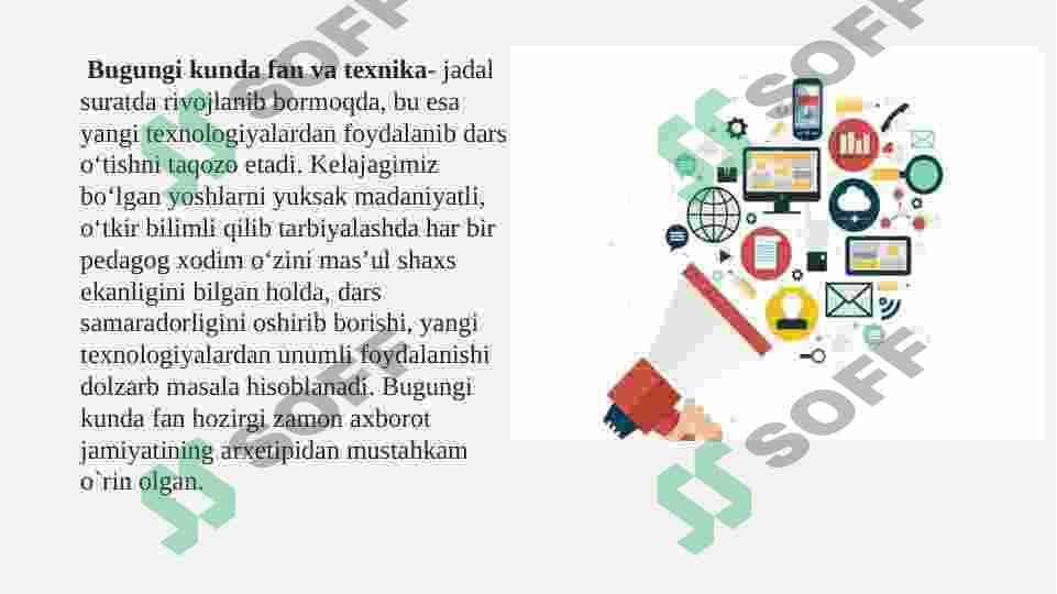 Informatika fani bo’yicha mashg’ulot jarayonlarini rejalashtirish 2