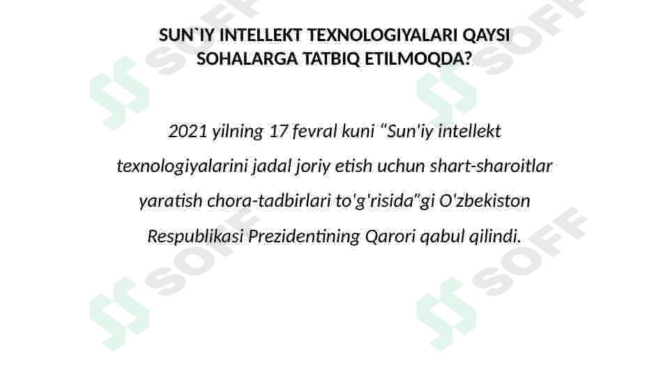 Sunʼiy intellektni kengaygan hollarda ishlatilishi 2