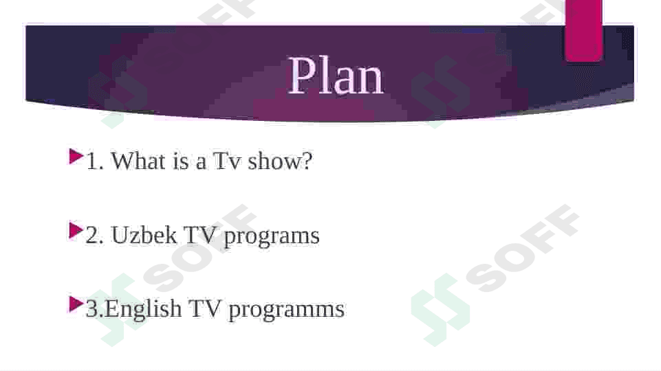 Uzbek and English TV programs 2