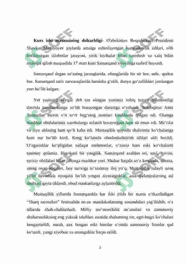 SAMARQAND IQTISDOIY RAYONIGA IQTISDOIY  GEOGRAFIK TAVSIF 2