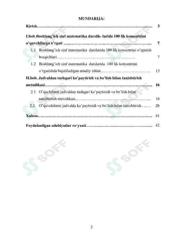 Jadvaldan tashqari ko‘paytirish va bo‘lishni o‘rganish 2