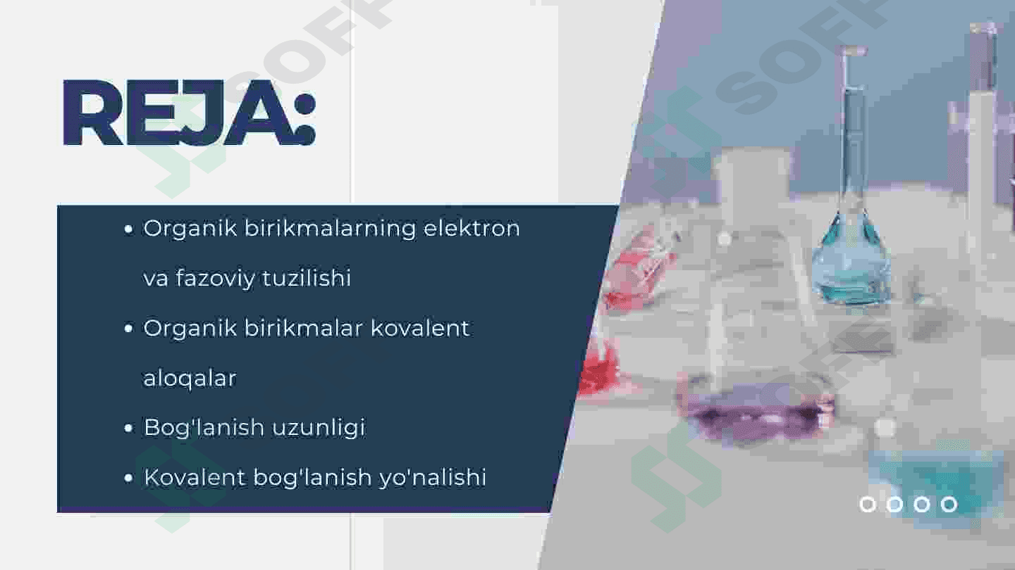 Organik birikmalarni elektron va fazoviy tuzilishi. 2