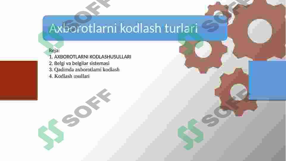 Axborotlarni kodlash turlari 2