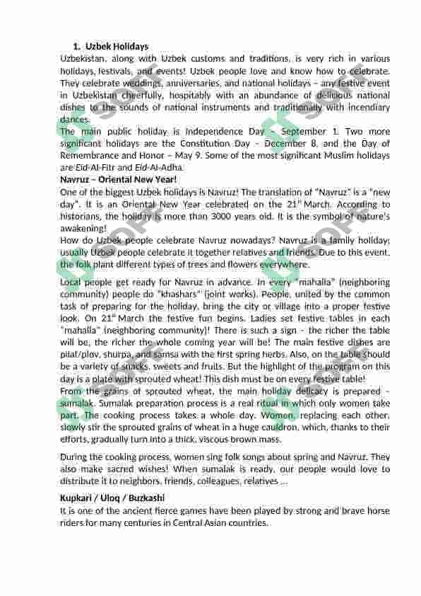customs and habits of uzbekistan 2