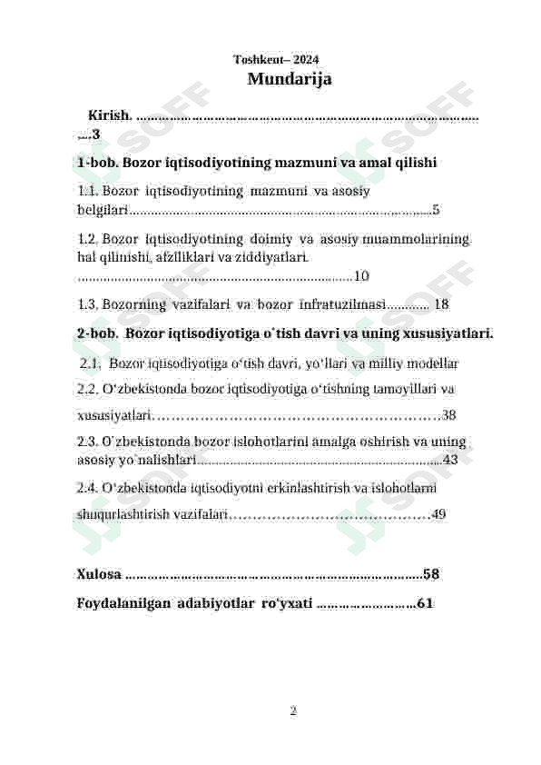 Bozor Iqtisodiyoti 2