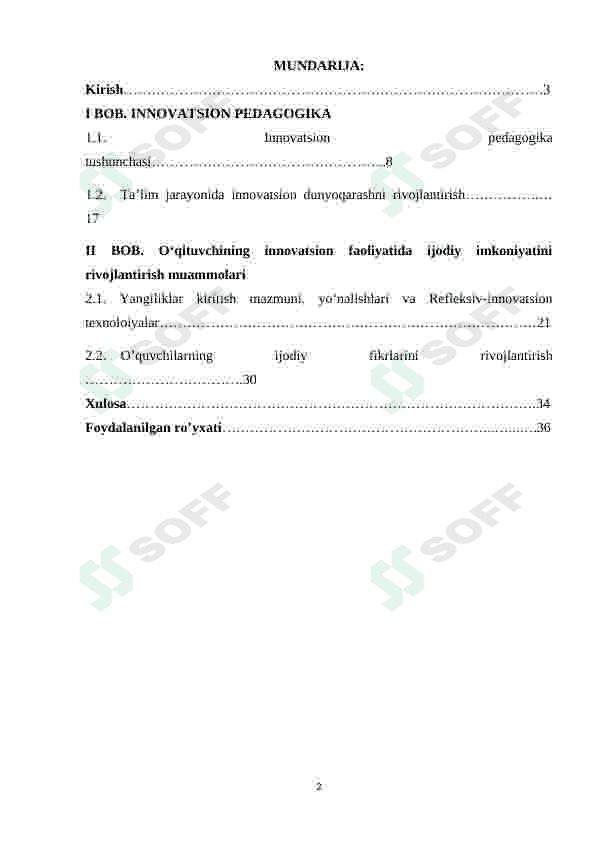 BOSHLANG'ICH TALIMDA INAVATSION PEDAGOGIK TEXNALOGIYALARDAN FOYDALANISH JARAYONIDA O'QUVCHILARNING QIZIQISHINI HISOBGA OLISH 2