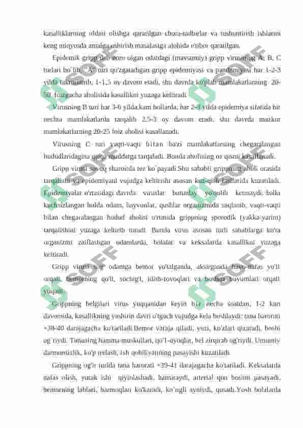 BOLALARDA INFEKSION KASALLIKLARNI QO’ZG’ATUVCHI VIRUSLAR 2