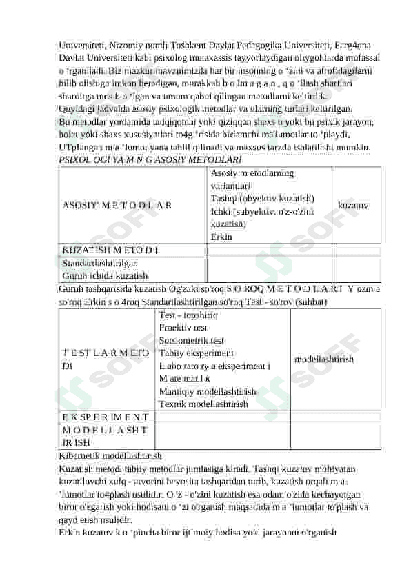KASBIY  PSIXOLOGIYADA QO‘LLANILADIGAN ZAMONAVIY METODLAR VA ULARNI TADBIQ ETISH IMKONIYATLARI 2