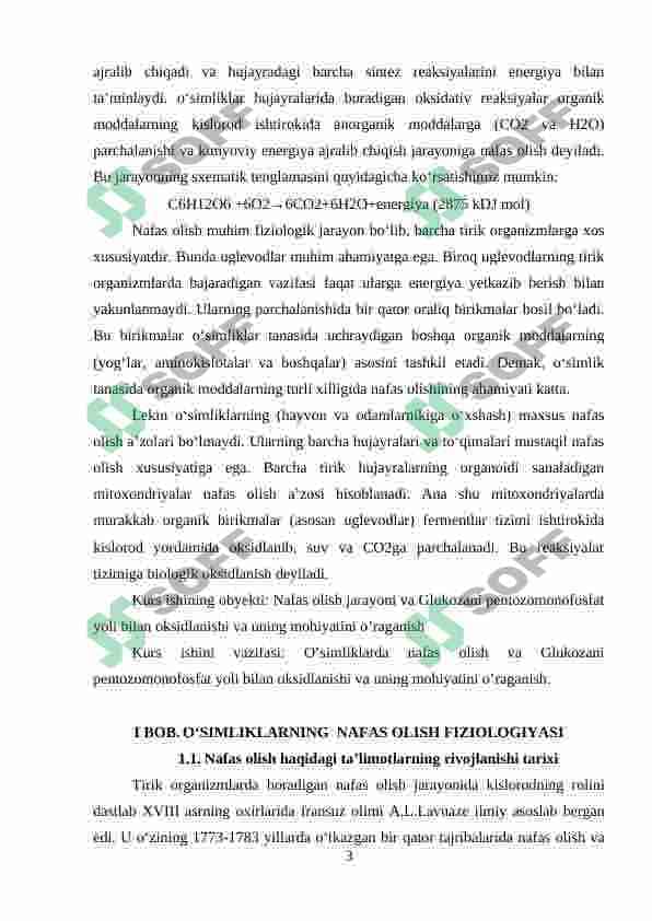 Nafas olish fermentlari va ularning xossalari 2