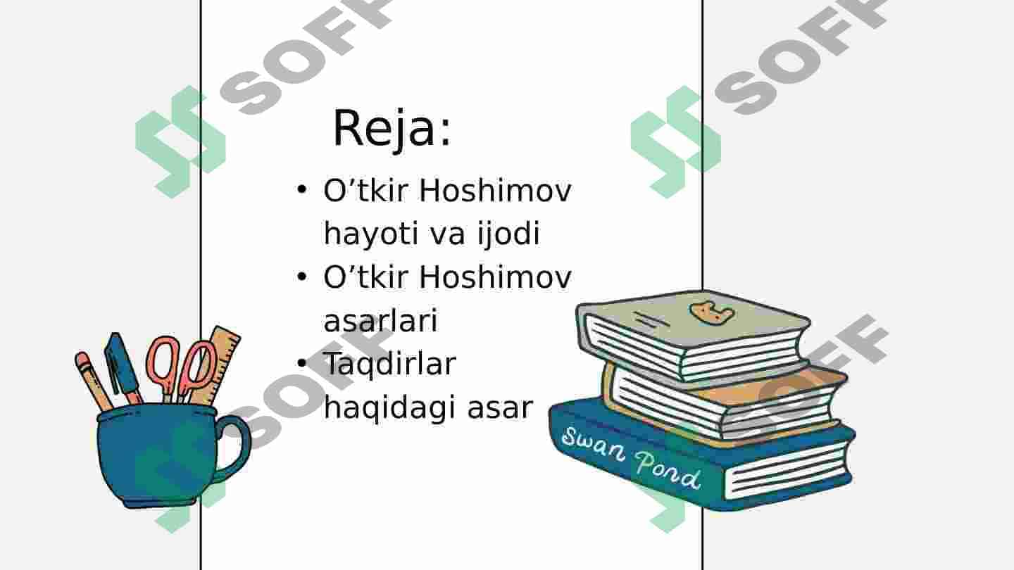 "Ikki eshik orasi" asari haqida. O'tkir Hoshimov hayoti va ijodi. 2
