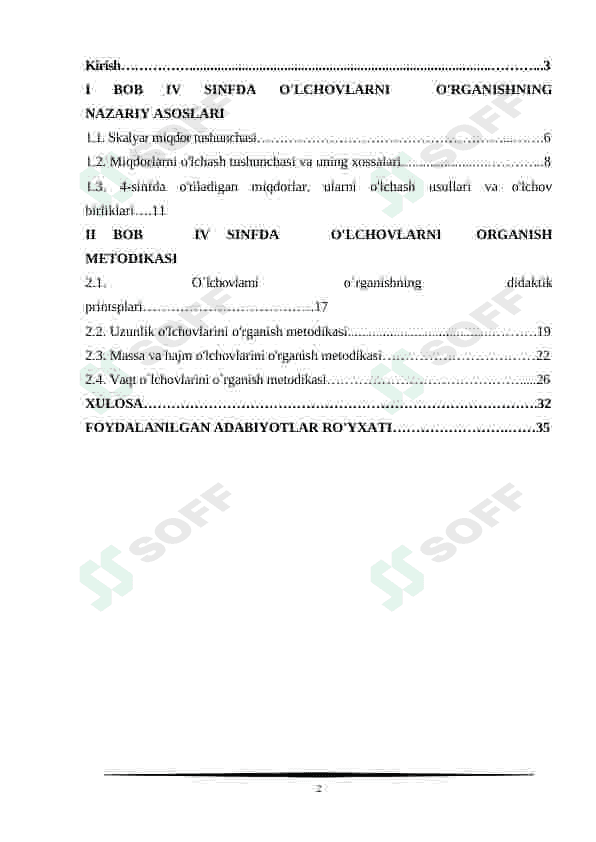 4-sinfda oʻlchovlarni oʻrganish 2