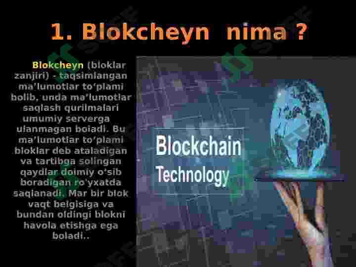 Blokcheyn texnologiyalari  haqida 2