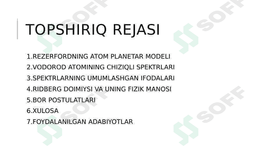 Vodorod atomining chiziqli spektrlari 2