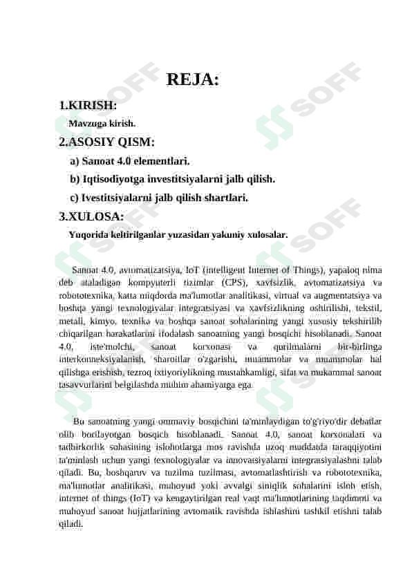 Iqtisodiyotga investitsiyalarni jalb etish 2