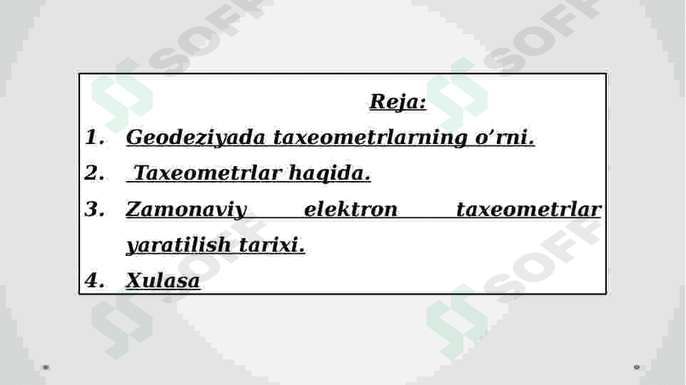 Elektron taxeometrlar va ularning klassifikatsiyasi 2