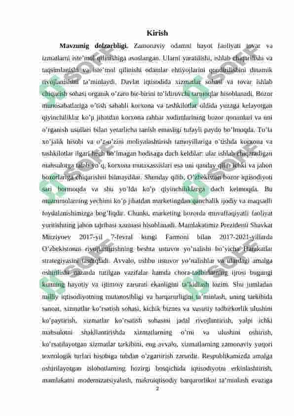 Marketing uning maqsadi vazifalari va tamoyillari 2