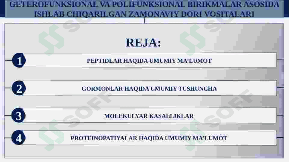 Oqsil tabiatli peptid va gormonlar. Proteinopatiyalar 2