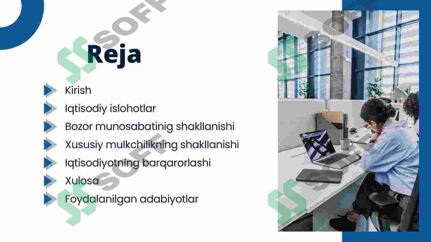 O’zbekistonda iqtisodiy islohotlar xususiy mulkchilikning shakllanishi 2