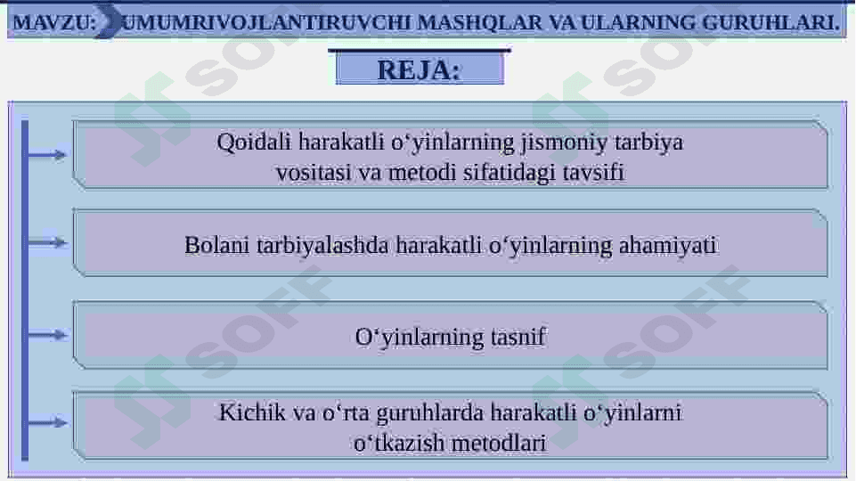 Harakatli o‘yinlar jismoniy  madaniyatni  tarbiyalashning asosiy metodi va  vositasi sifatida 2