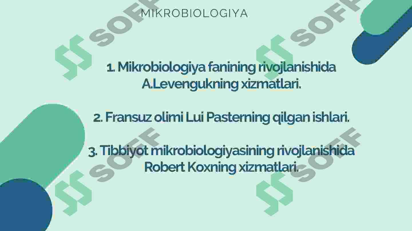 Mikrobiologiya fanining rivojlanish tarixi 2