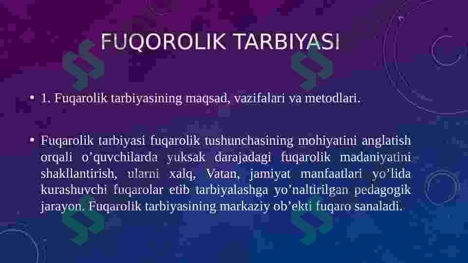 Umumiy psixologiya Fuqarolik Tarbiyasi 2