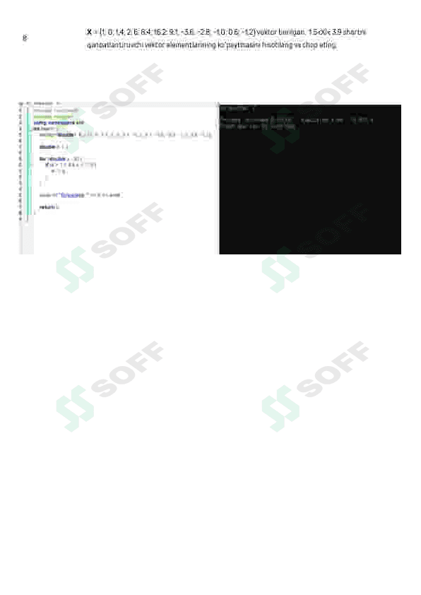 Dastur C++ dan amaliy mashg'ulot 2