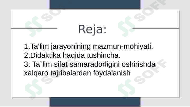 Zamonaviy ta'lim va tarbiya jarayoni 2