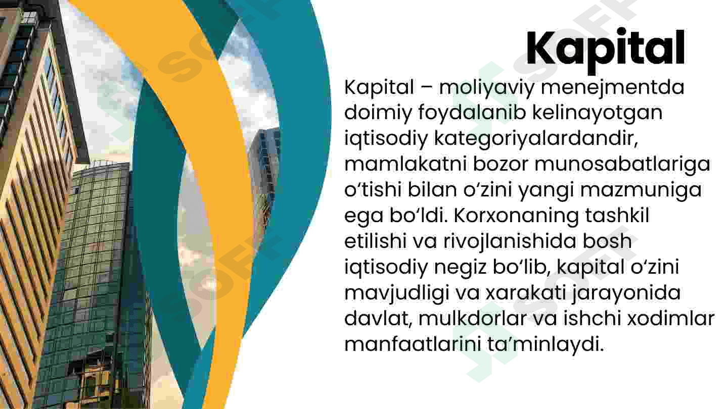 Korxonalarda kapitalni boshqarish 2