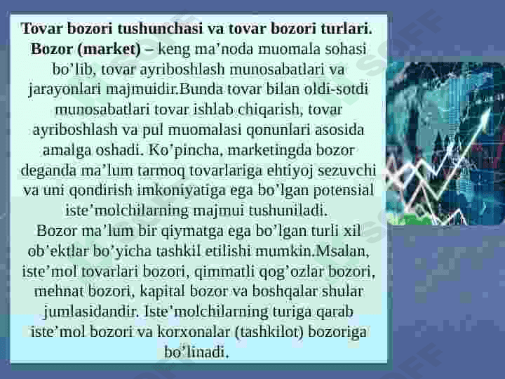 Tovorlar bozori konyukturas o'zgarishlarini prognozlash 2