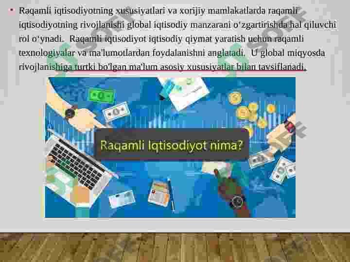 Raqamli iqtisodiyotning xususiyatlari va xorijiy davlatlarda raqamli iqtisodiyotning rivojlanishi 2