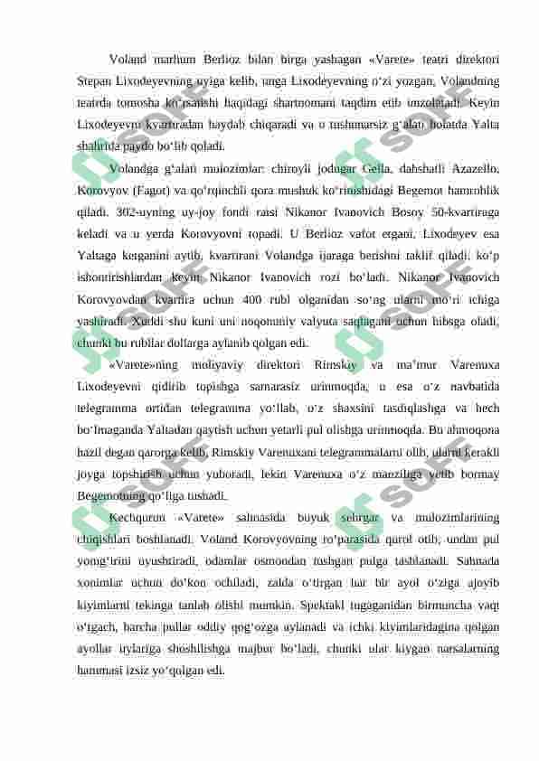 Usta va Margarita asari tahlili Mihail Bulgakov 2