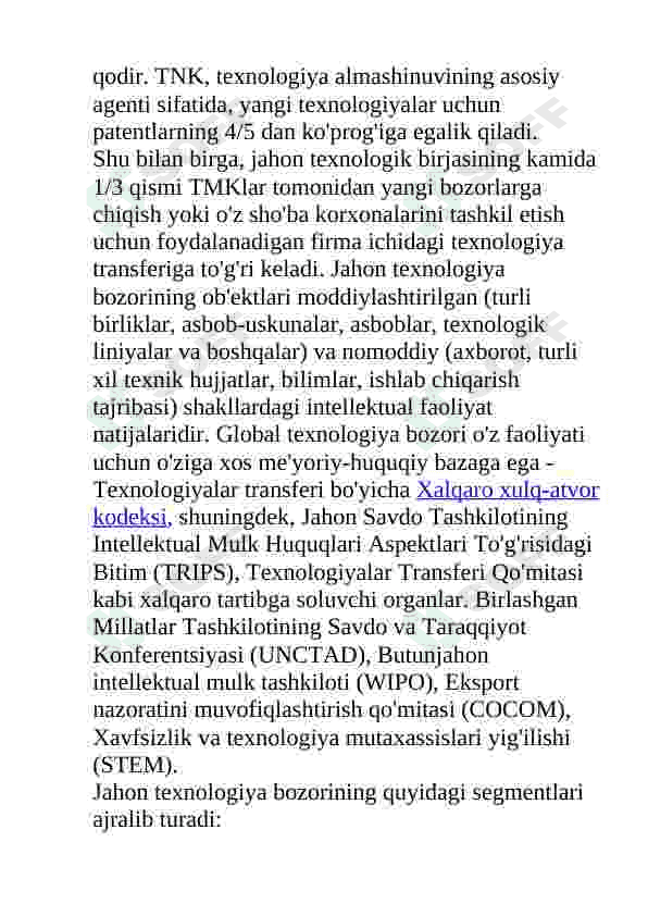 Jahon IT rivojlanish muommalari va tendensiyalari 2