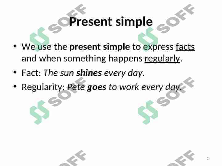 Prezent simple. Present continuous. time expressions 2