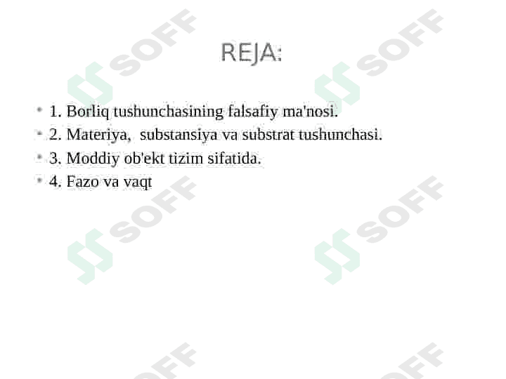 falsafa va tabiiy ilmiy fanlarda borliqning mohiyatiga oid konsepsiya 2