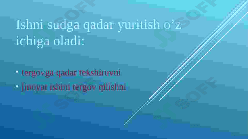 Ishni sudga qadar yuritish. Jinoyat ishini qo’zg’atish 2