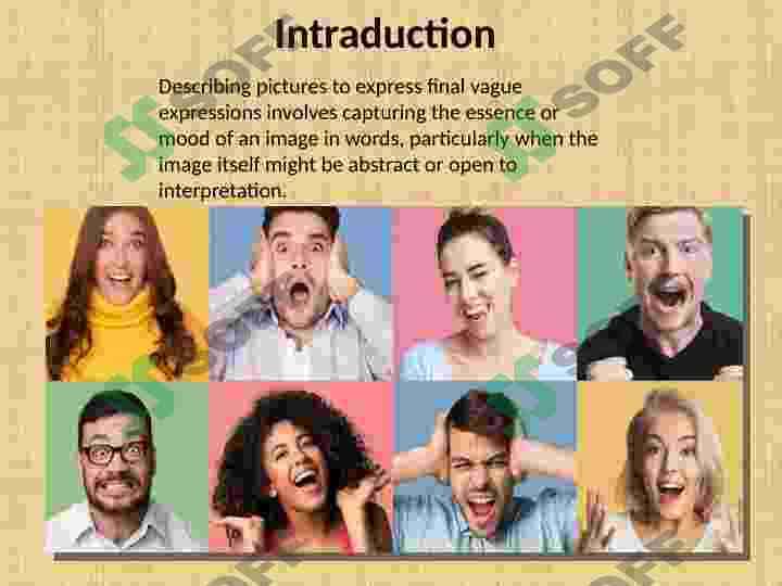 Describing pictures to express final vague expressions 2