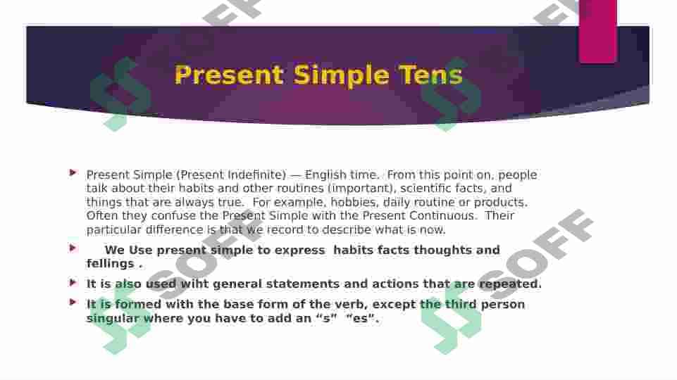 Present simple tens 2