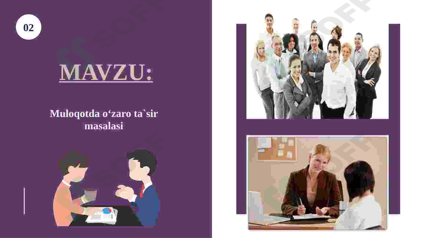 Muloqotda o‘zaro ta`sir masalasi 2