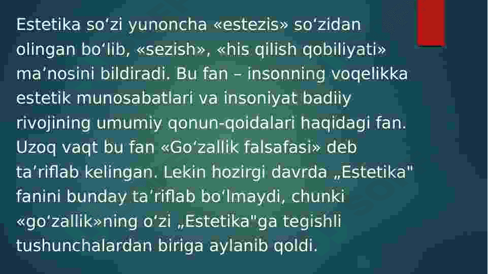 Estetika 2