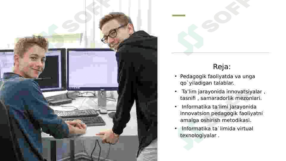 INFORMATIKA O`QITUVCHISI INNAVATSION PEDAGOGIK FAOLIYATINING NAZARIY-METODIK ASOSLARI 2