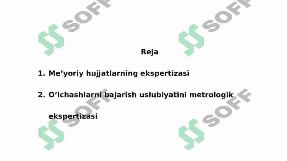 Me’yoriy hujjatlar ekspertizasini o’rganish 2