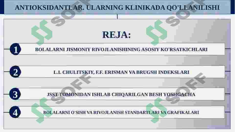 BOLALARNI JISMONIY RIVOJLANISHINING ASOSIY KO'RSATKICHLARI. JSST TOMONIDAN ISHLAB CHIQARILGAN BESH YOSHGACHA BOLALARNI O'SISH VA RIVOJLANISH STANDARTLARI VA GRAFIKALARI. 2