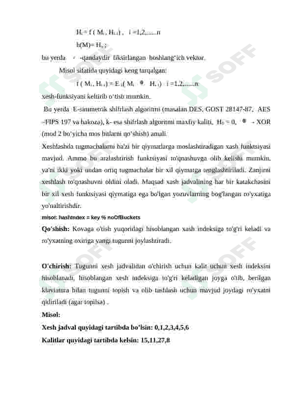 Maʼlumotlarni xeshlash 2
