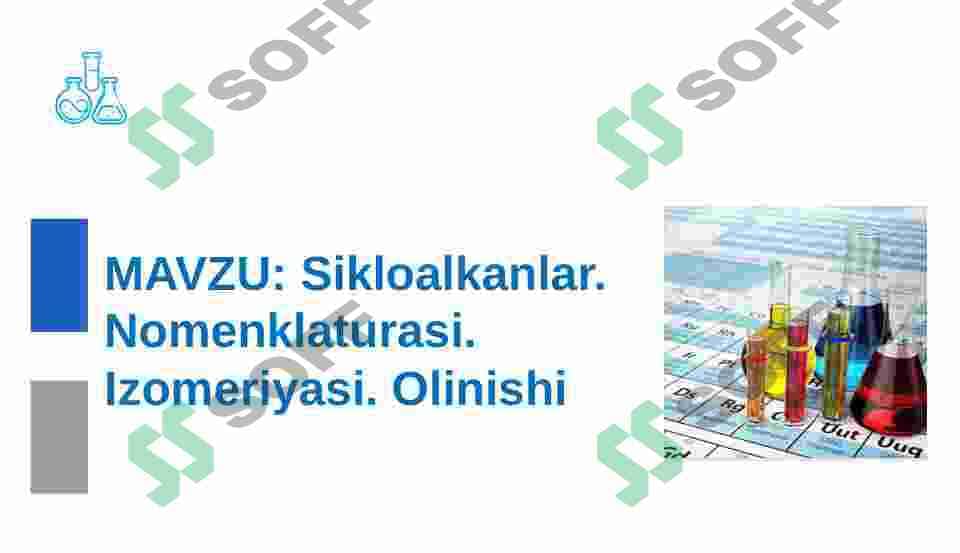 Sikloalkanlar nomenklaturasi izomeriyasi olinishi va xossalari 2